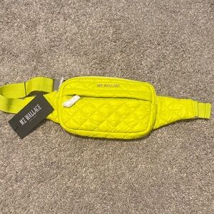 MZ Wallace Acid Yellow Quilted Bag